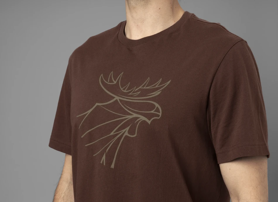 Harkila Graphic T-shirt 2-Pack, kolor:  Willow Green/Burgundy