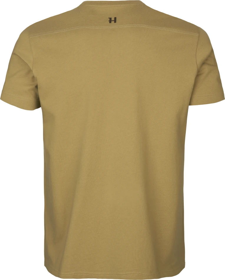 Harkila Logo T-Shirt, kolor: Antique Sand/Dark Olive