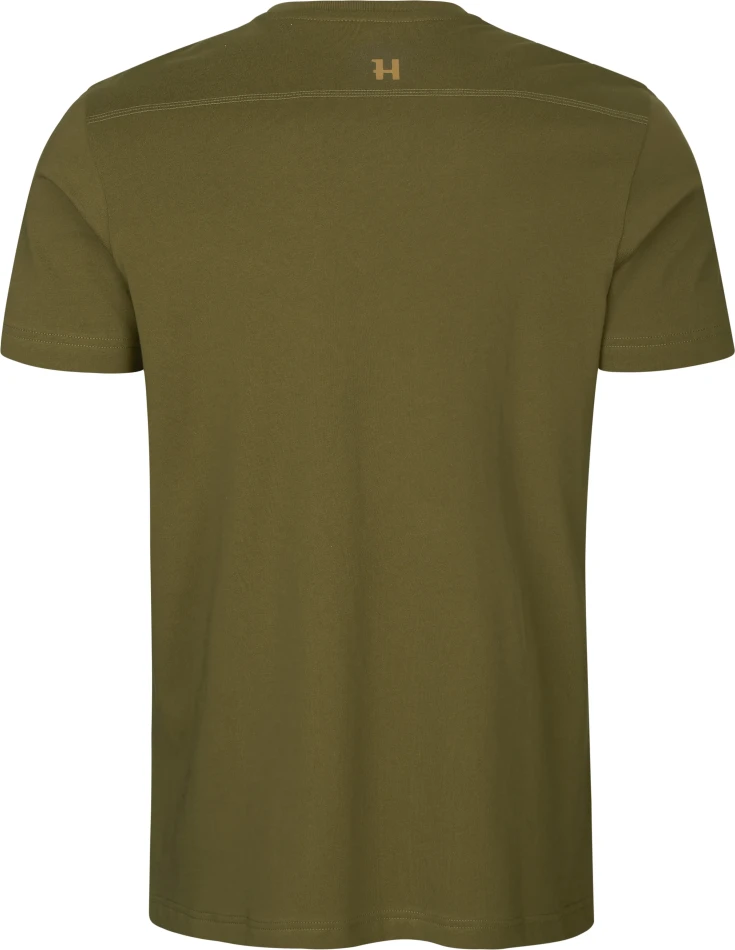 Harkila Logo T-Shirt, kolor: Antique Sand/Dark Olive