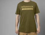 Harkila Logo T-Shirt, kolor: Antique Sand/Dark Olive