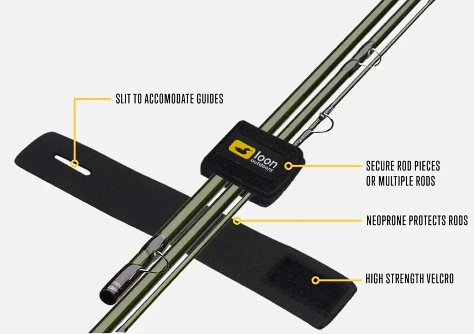 Quickdraw Rod Wraps, kolor: Black