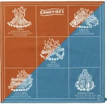 Fjallraven Campfire Bandana, kolor: 543-242 - Dawn Blue-Desert Brown
