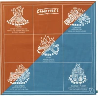Fjallraven Campfire Bandana, kolor: 543-242 - Dawn Blue-Desert Brown