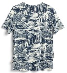 Fjallraven S/F - Wool T-Shirt, kolor: 560-111 - Navy / Eggshell