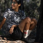 Fjallraven S/F - Wool T-Shirt, kolor: 560-111 - Navy / Eggshell
