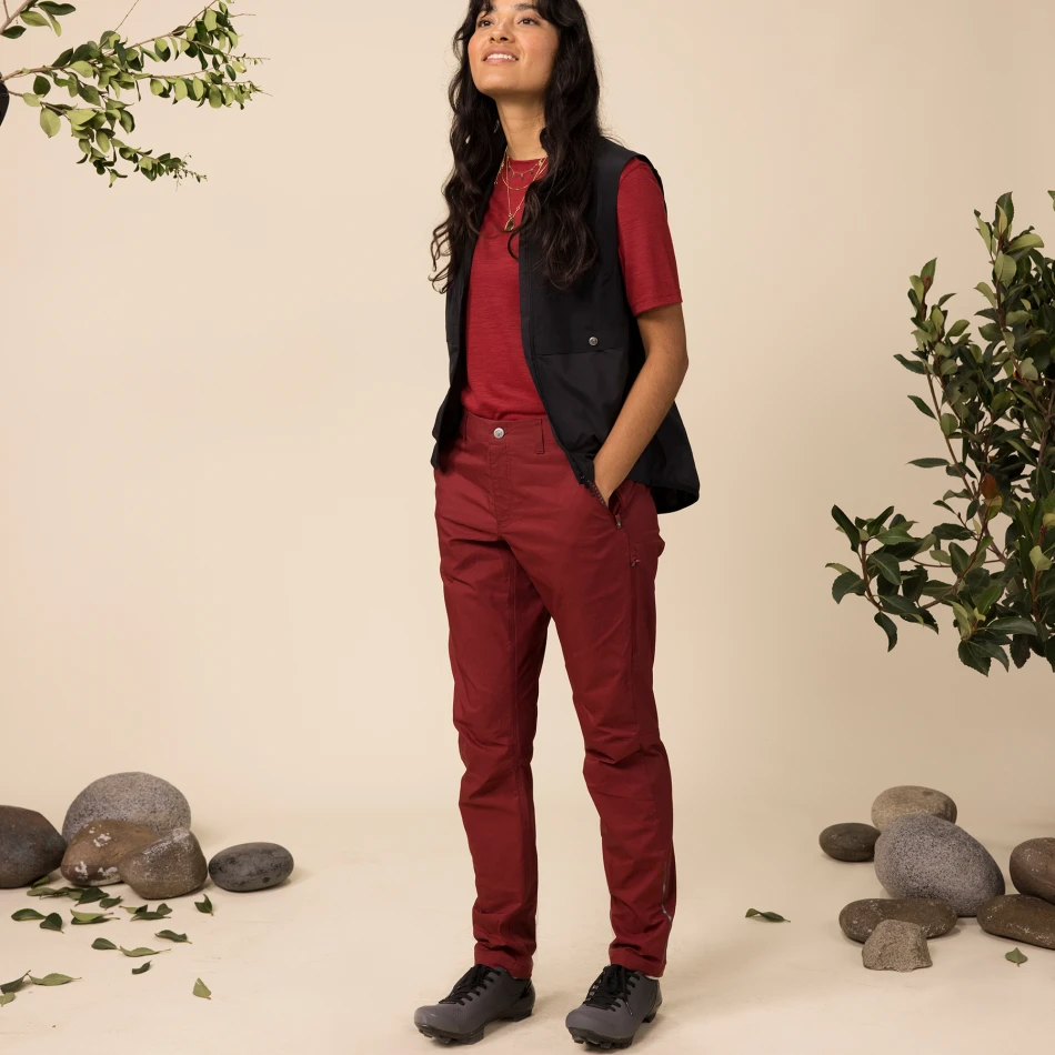 Fjallraven S/F Rider's Hybrid Trousers, kolor: 347 - Bordeaux Red - 2