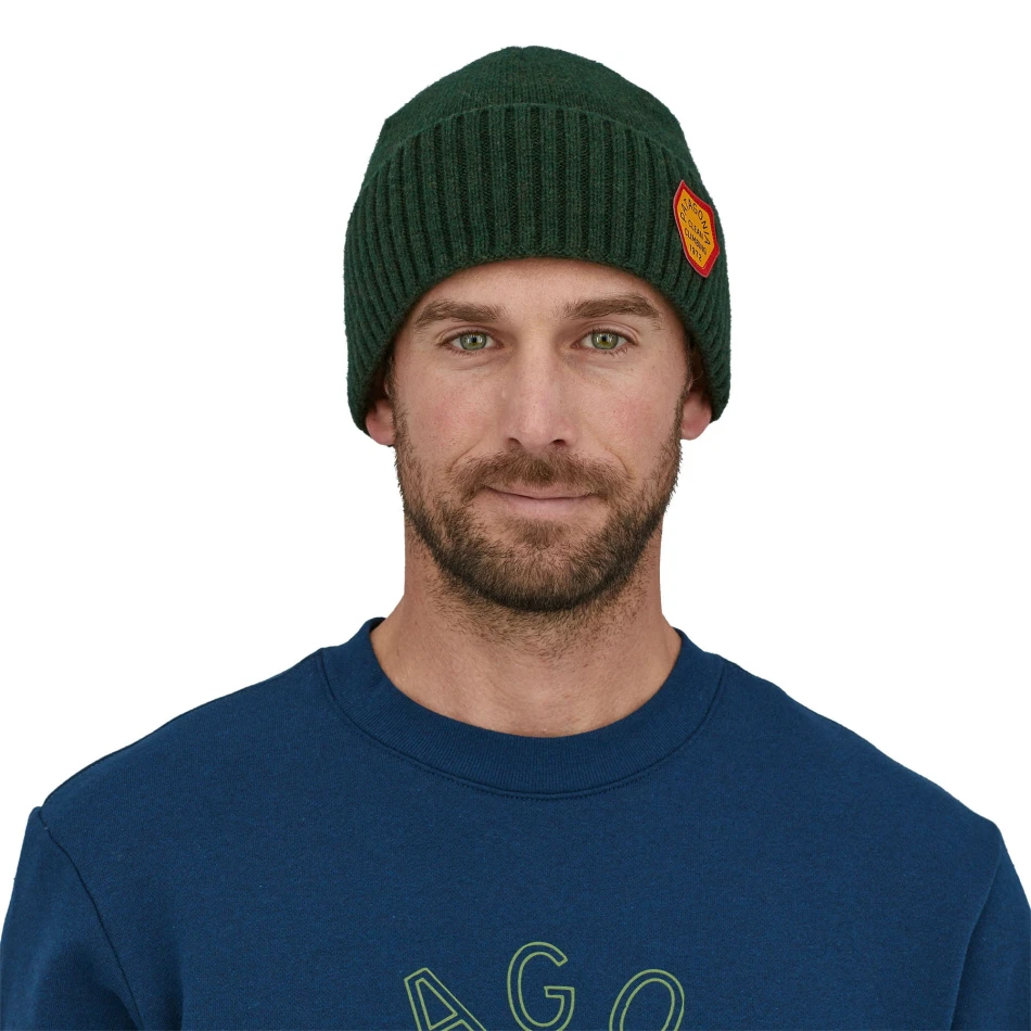 Brodeo Beanie, kolor: Clean Climb Patch: Pinyon Green