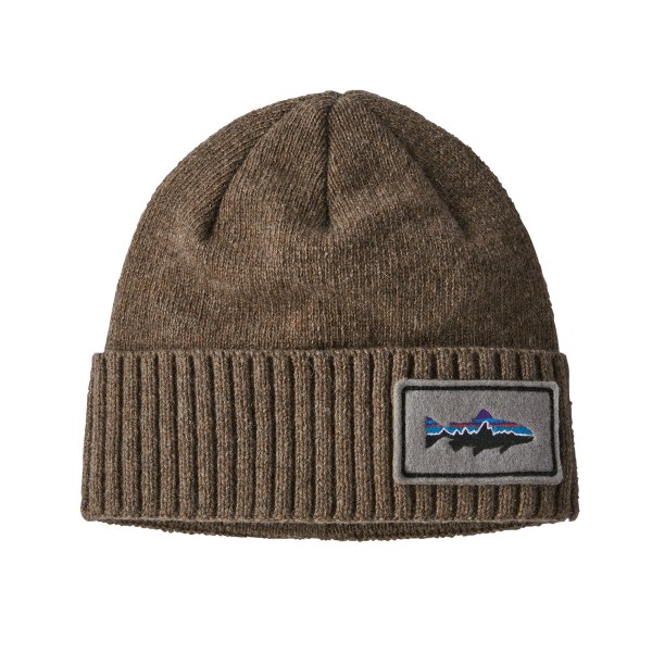 Brodeo Beanie, kolor: FPAT - Fitz Roy Trout Patch: Ash Tan