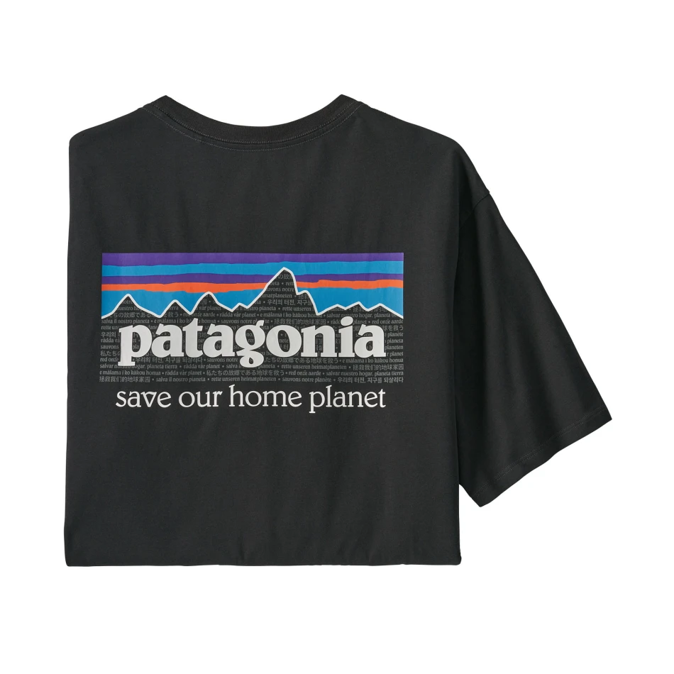 Men's P-6 Mission Organic T-Shirt: kolor: Ink Black