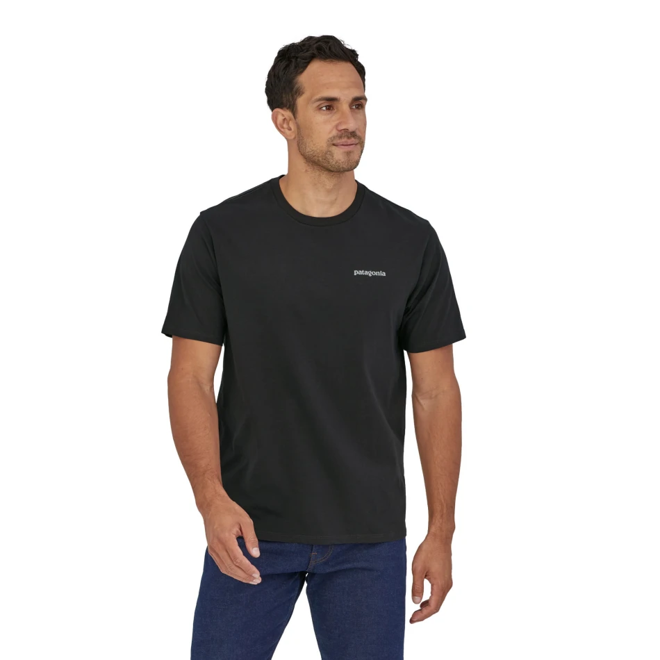 Men's P-6 Mission Organic T-Shirt: kolor: Ink Black