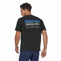 Men's P-6 Mission Organic T-Shirt: kolor: Ink Black