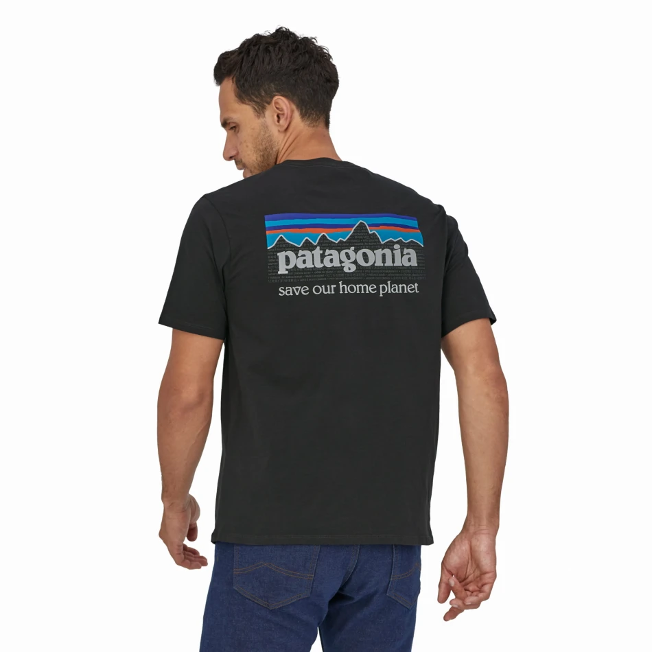 Men's P-6 Mission Organic T-Shirt: kolor: Ink Black