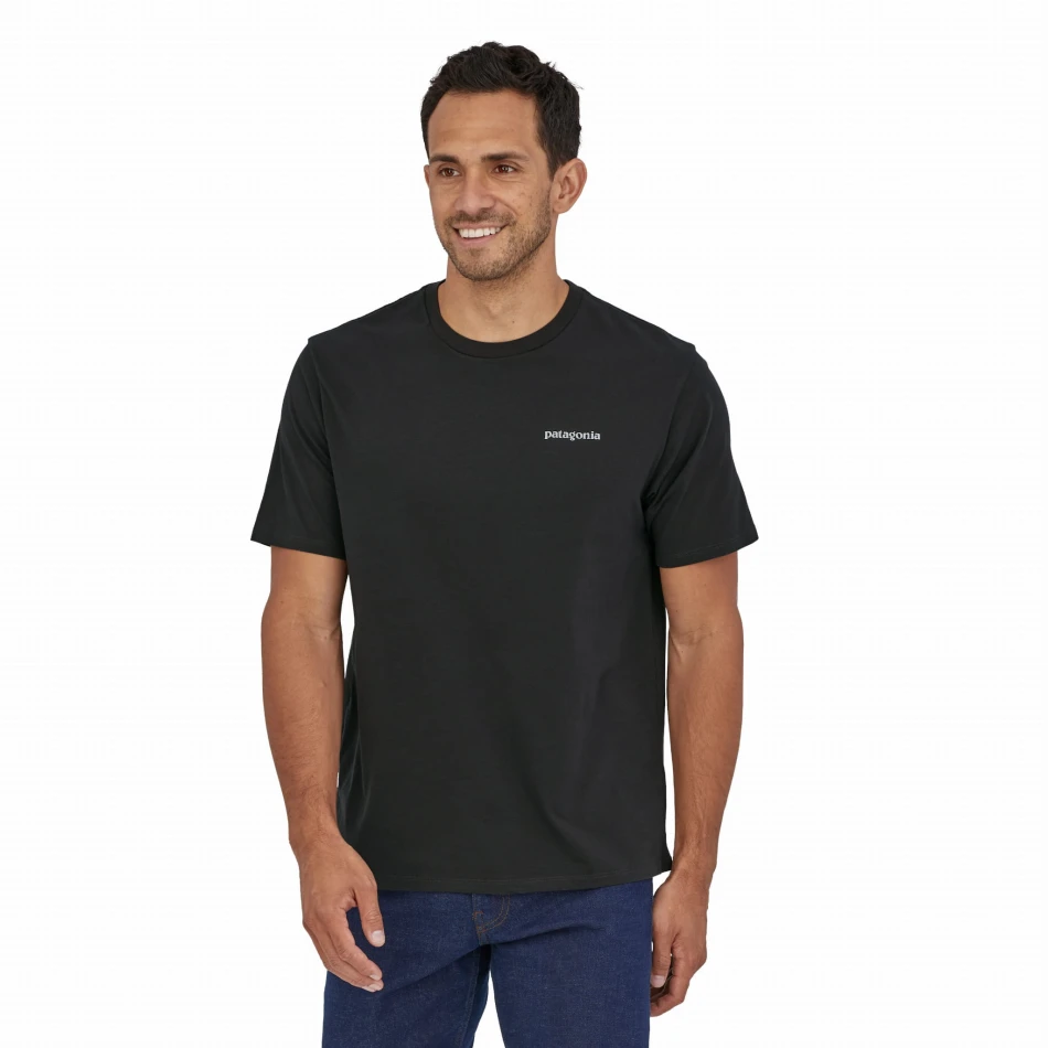 Men's P-6 Mission Organic T-Shirt: kolor: Ink Black