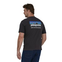 Men's P-6 Mission Organic T-Shirt: kolor: Ink Black