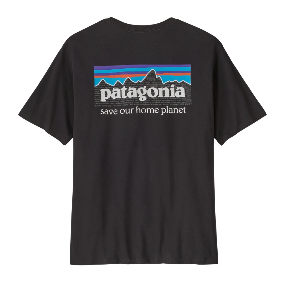 Men's P-6 Mission Organic T-Shirt: kolor: Ink Black