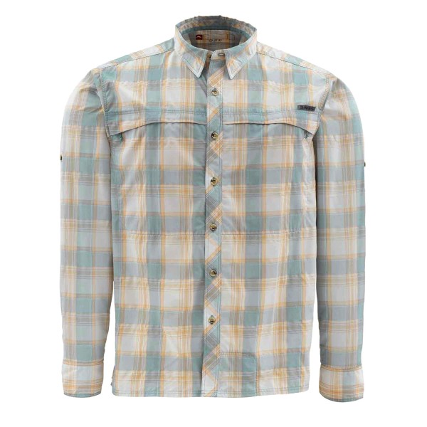 Simms Stone Cold LS Shirt, kolor: 473 - Slate Blue Plaid