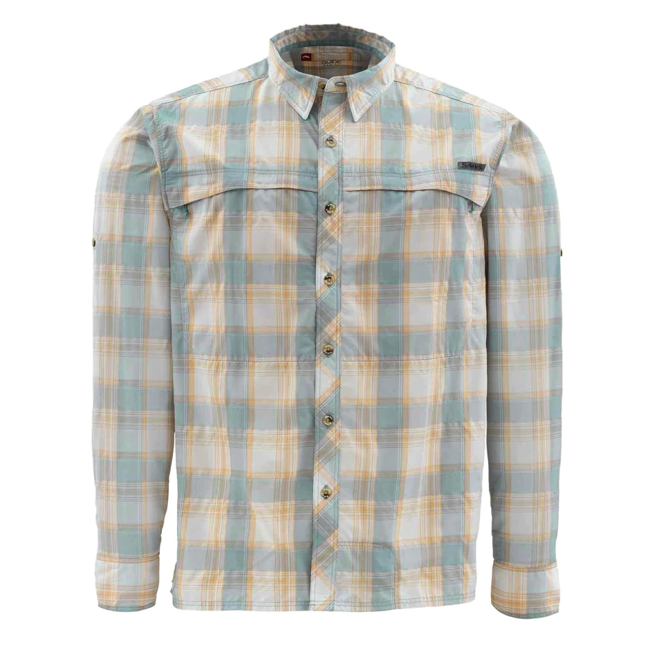 Simms Stone Cold LS Shirt, kolor: 473 - Slate Blue Plaid
