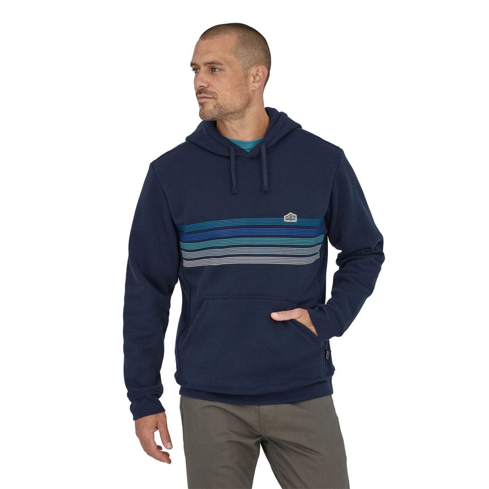 Line Logo Ridge Stripe Uprisal Hoody, kolor: New Navy