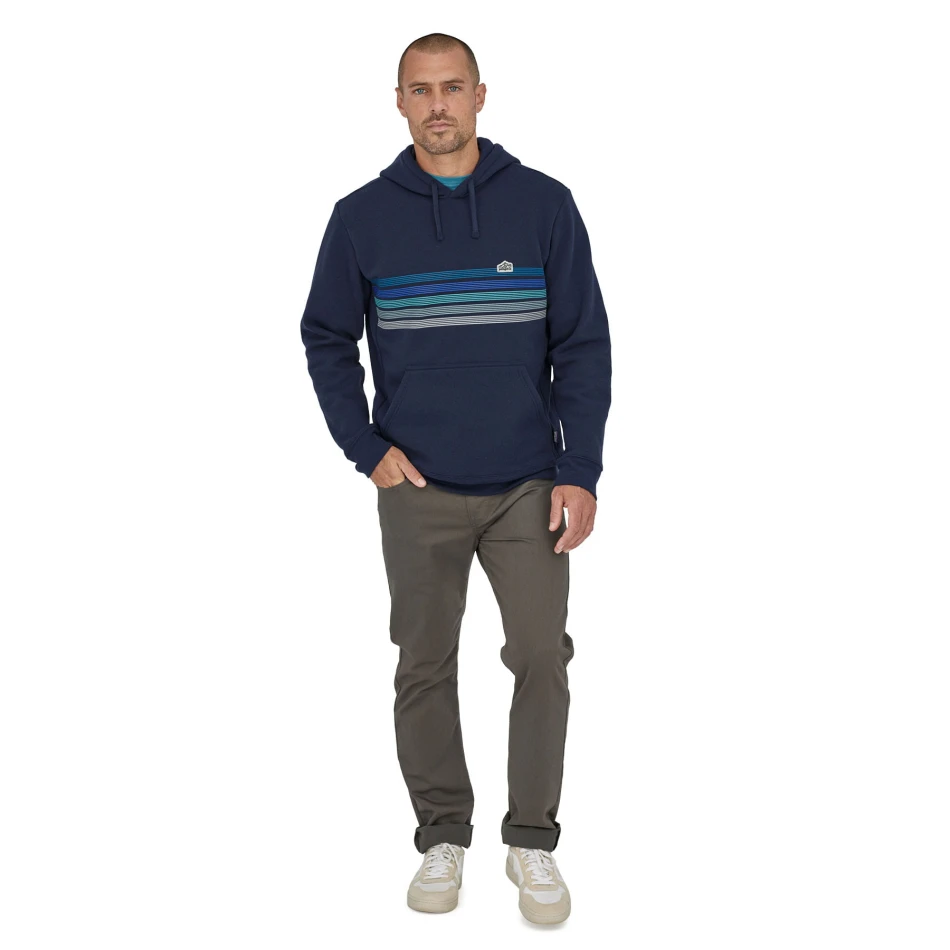 Line Logo Ridge Stripe Uprisal Hoody, kolor: New Navy