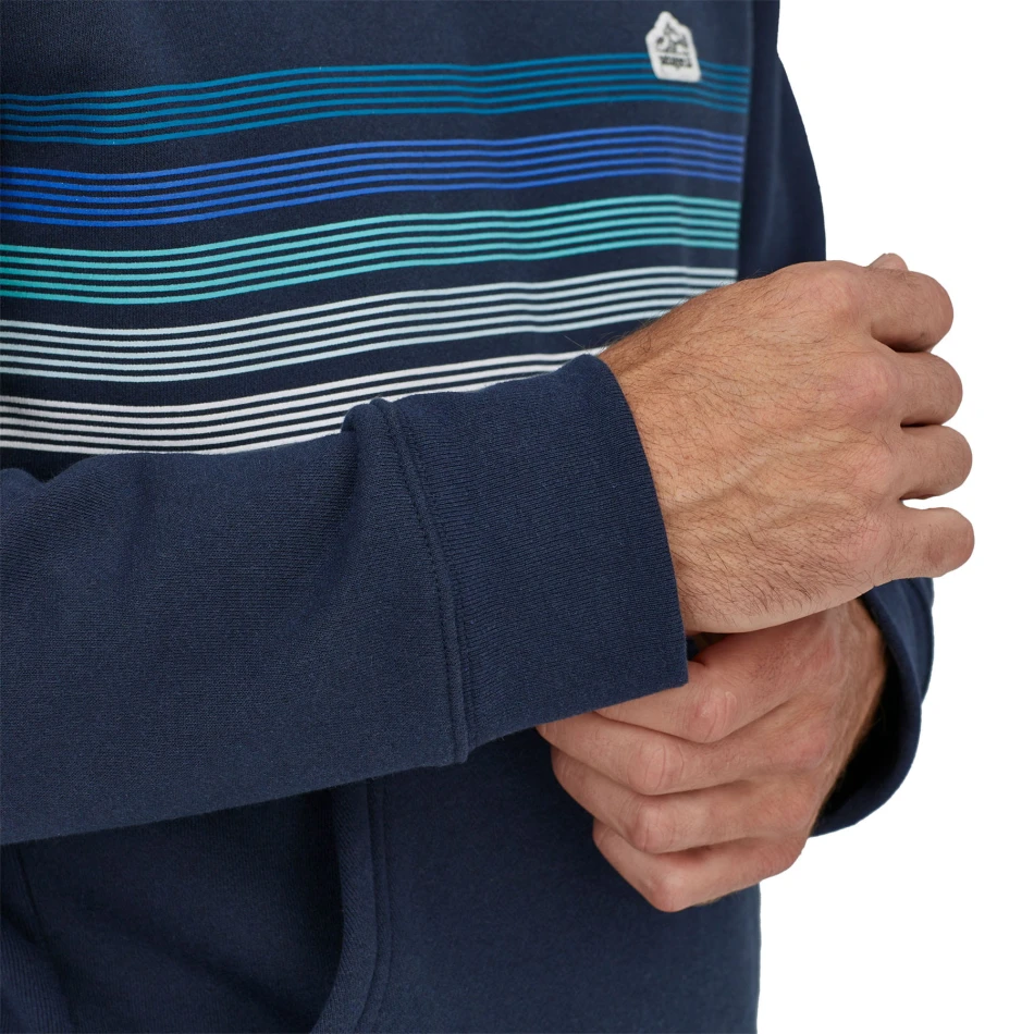 Line Logo Ridge Stripe Uprisal Hoody, kolor: New Navy