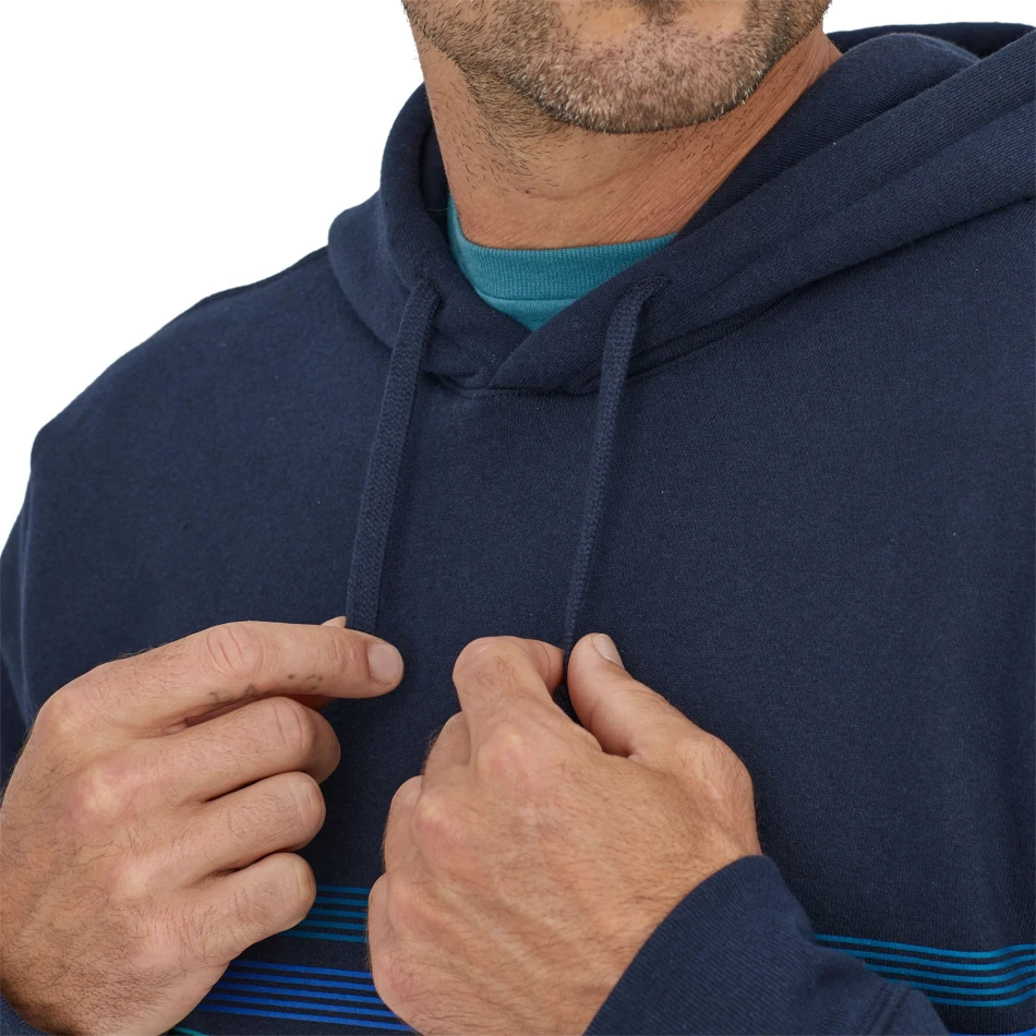 Line Logo Ridge Stripe Uprisal Hoody, kolor: New Navy