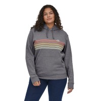 Line Logo Ridge Stripe Uprisal Hoody, kolor: Gravel Heather