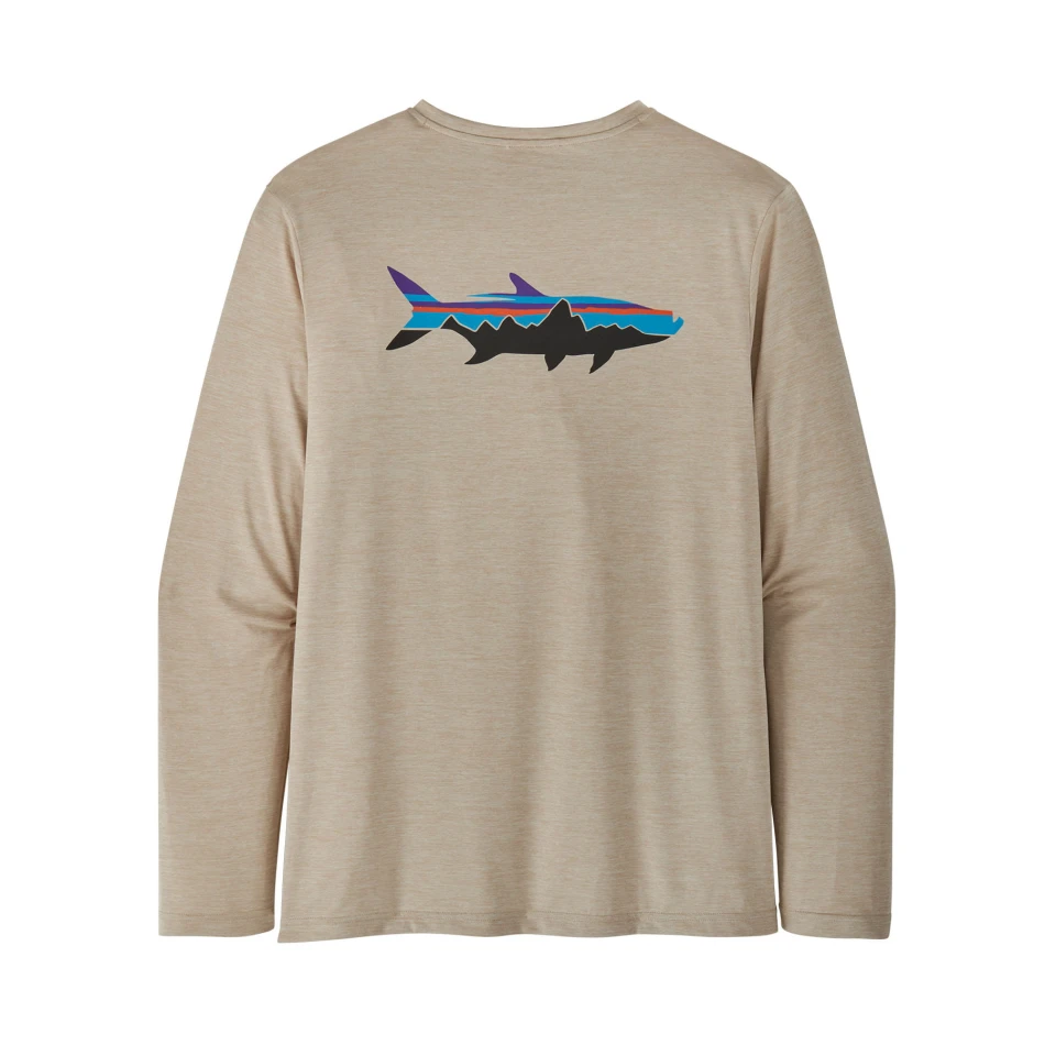 M's L/S Cap Cool Daily Fish Graphic, kolor: Pumice