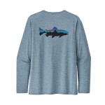 M's L/S Cap Cool Daily Fish Graphic, kolor: Steam Blue