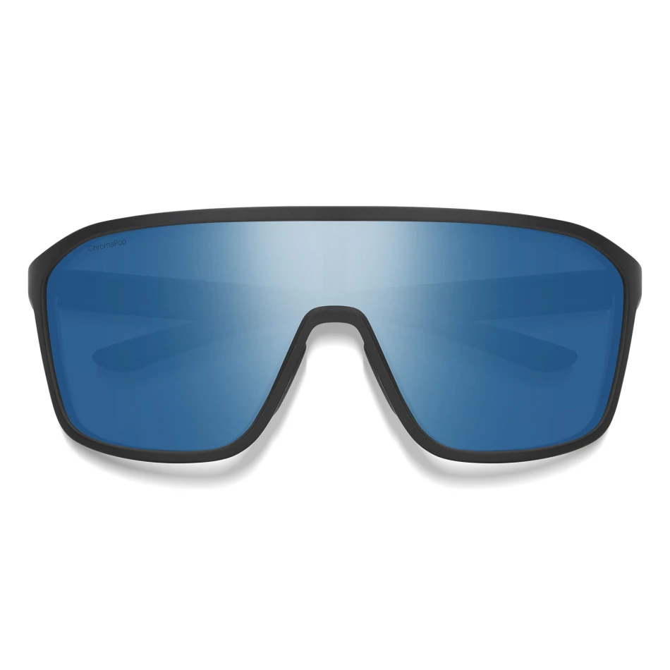 Boomtown Matte Black  ChromaPop Polar Blue Mirror