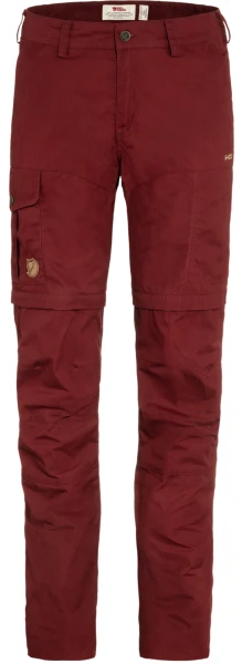 Fjallraven Karla Pro Zip-off Trousers W, kolor: 347 - Bordeaux Red, 1