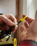 Hackle Plier, kolor: Yellow