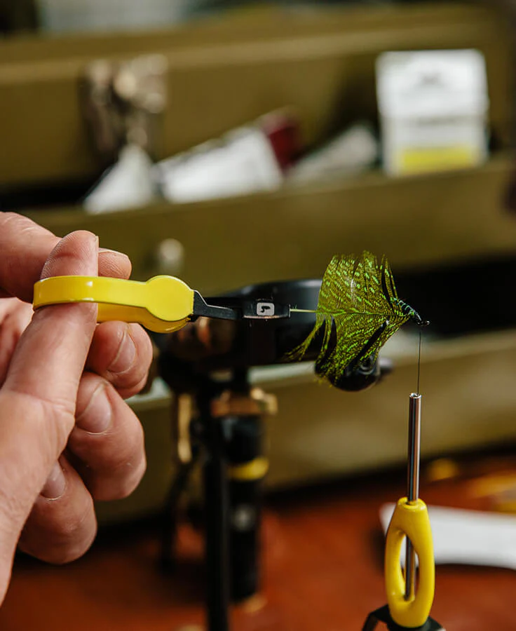 Hackle Plier, kolor: Yellow