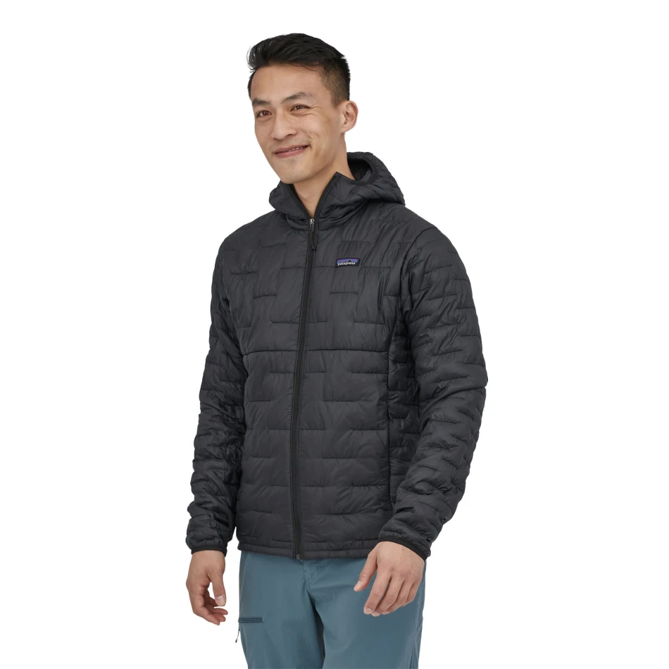 Men's Micro Puff Hoody, kolor: Black - 2