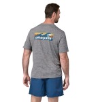 Men's Capilene Cool Daily Graphic Shirt - Waters, kolor: Feather Grey