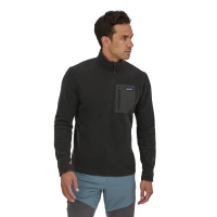 Men's R1 Air zip-Neck, kolor: Black