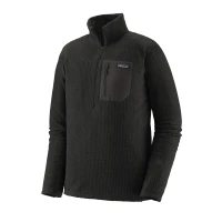 Men's R1 Air zip-Neck, kolor: Black