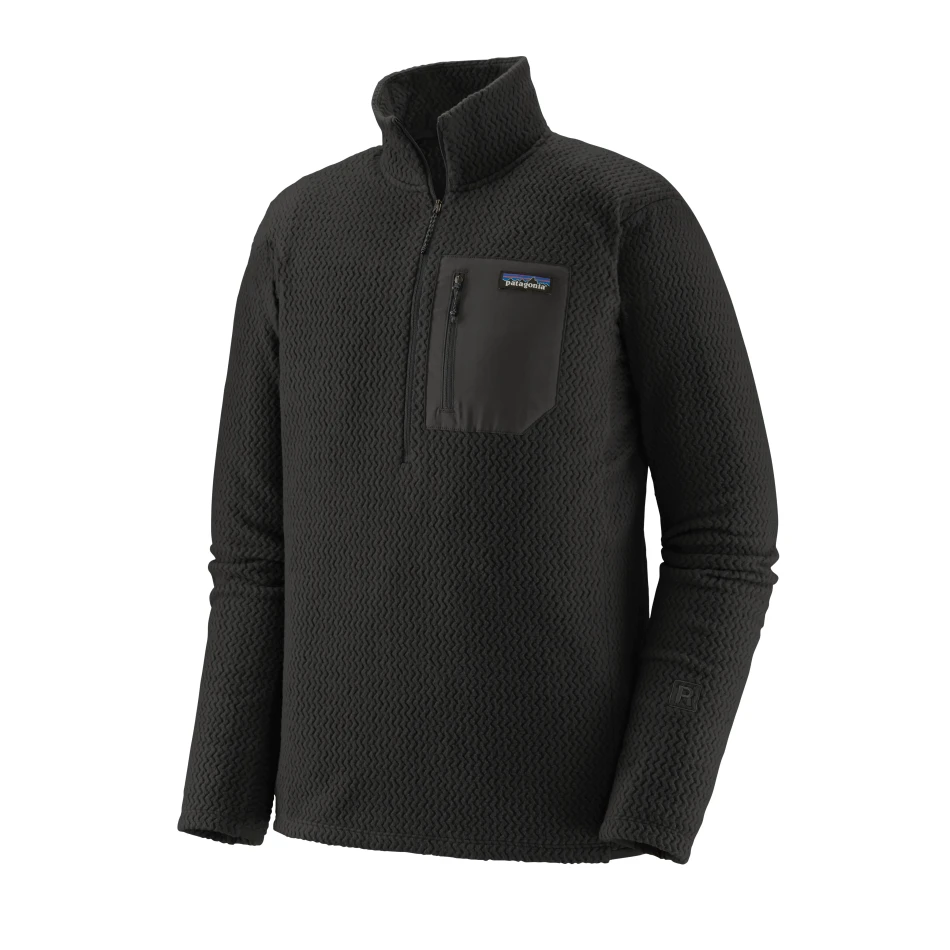Men's R1 Air zip-Neck, kolor: Black