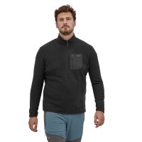 Men's R1 Air zip-Neck, kolor: Black