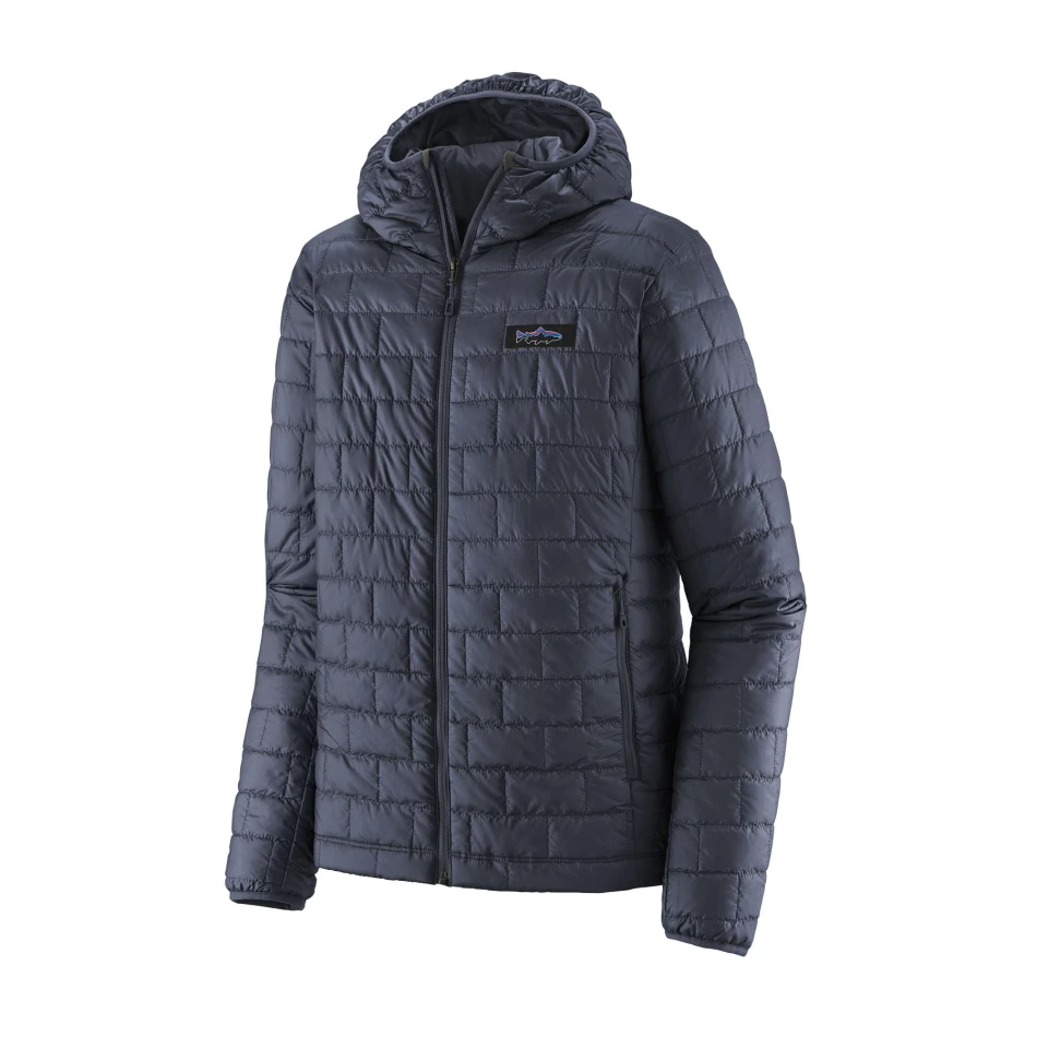 Men's Nano Puff Fitz Roy Trout Hoody, kolor: Smolder Blue