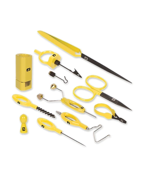 Complete Fly Tying Tool Kit, kolor: Yellow
