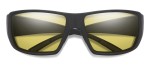 Guide's Choice XL Matte Black ChromaPop Polar Low Light Yellow Mirror