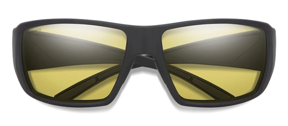 Guide's Choice XL Matte Black ChromaPop Polar Low Light Yellow Mirror