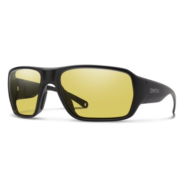 Castaway Matte Black Polar Glass Low Light Yellow