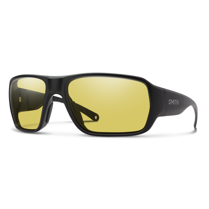 Castaway Matte Black Polar Glass Low Light Yellow