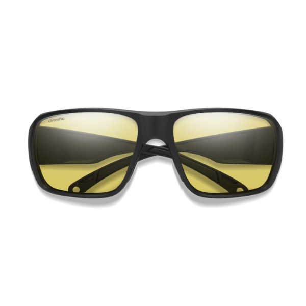 Castaway Matte Black Polar Glass Low Light Yellow