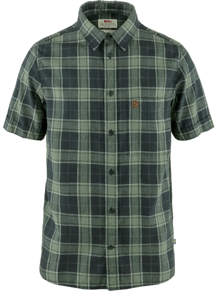 Fjallraven Ovik Travel Shirt SS, kolor: 555-614 - Dark Navy-Patina Green, 1