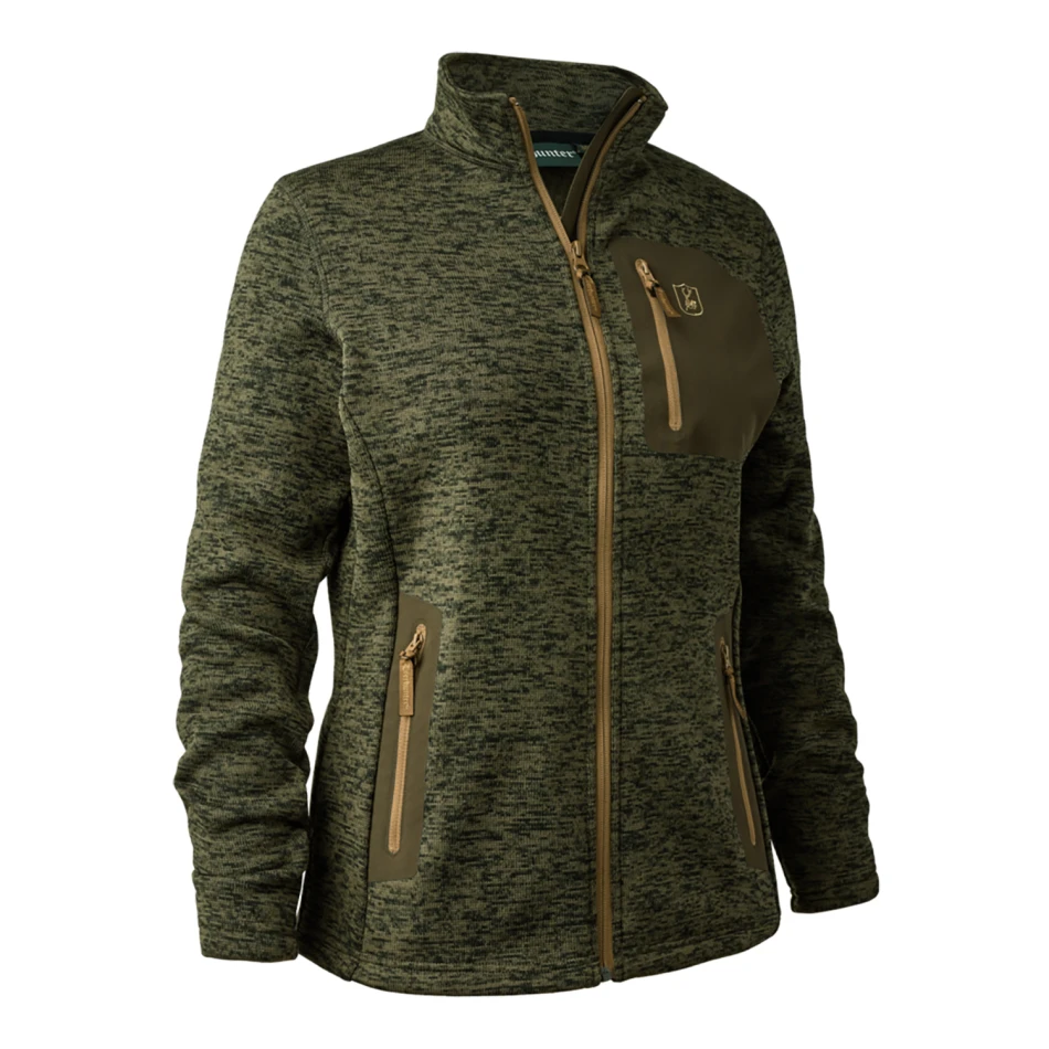 Lady Sarek Knitted Jacket, kolor: 365 - Olive Night melange