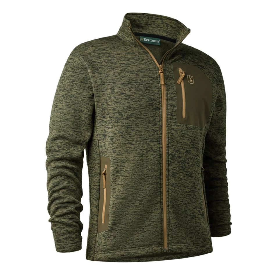 Sarek Knitted Jacket, kolor: 365 - Olive Night melange
