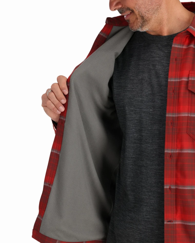 Coldweather LS Shirt, kolor: 2095 - Cutty Red Asym Ombre Plaid