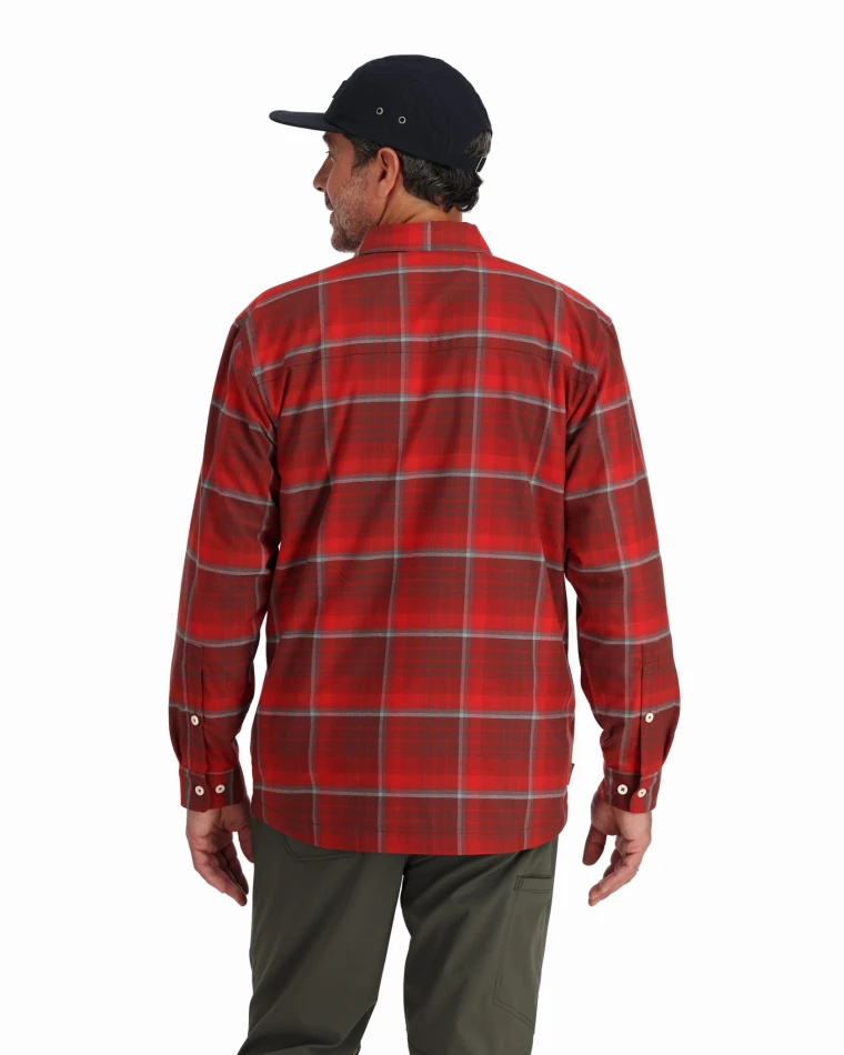 Coldweather LS Shirt, kolor: 2095 - Cutty Red Asym Ombre Plaid